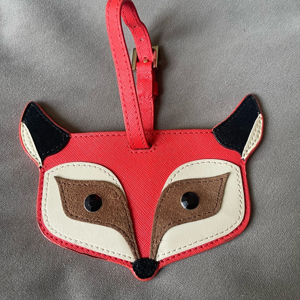 Vintage Kate spade fox luggage tag